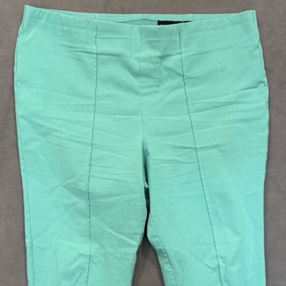 Nina Leonard Pants - Nina Leonard XL Mint Green Stretch Pants Control Top Work Casual Plus Size